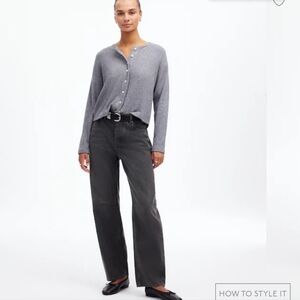Madewell Darted Barrel Jeans - Olenda Wash   (grey)